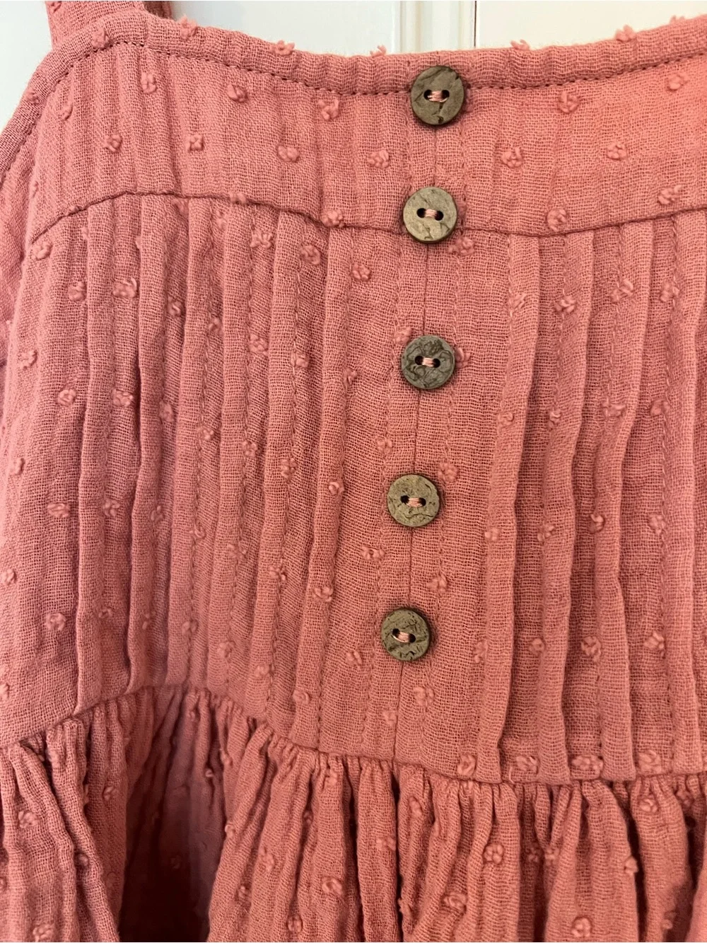 Rylee + Cru Dusty Rose Cotton Sundress